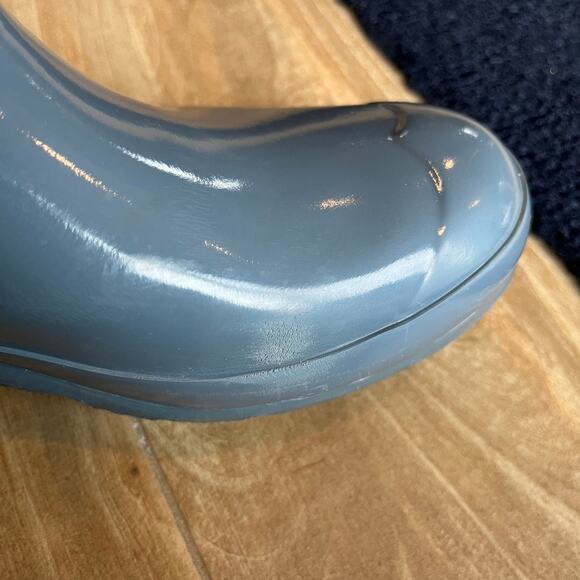Hunter Original Back Adjustable Tall Gloss Boot Women's Size 8 Blue - Picture 9 of 14